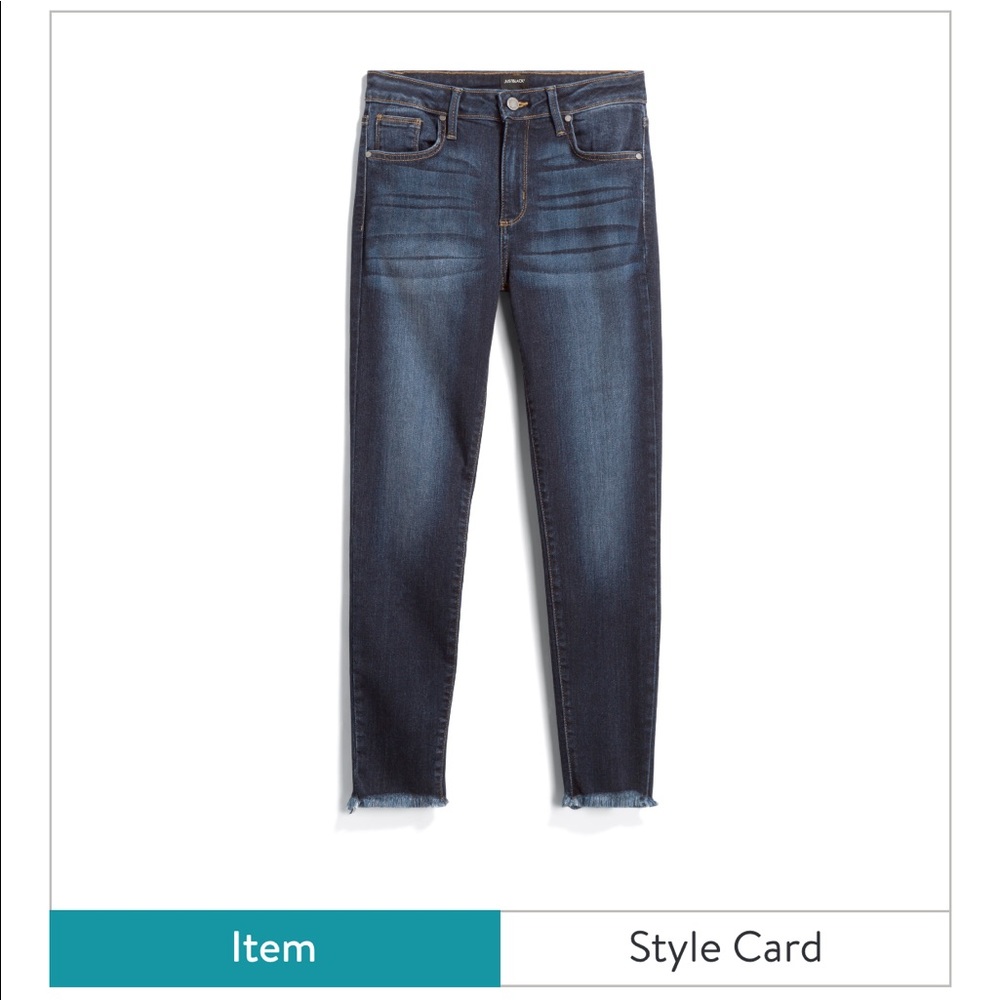 Just Black Brooks High Rise Frayed Hem Skinny Jean